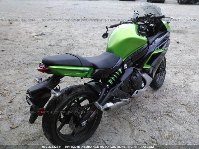 JKAEXEE19GDA22014 - 2016 KAWASAKI EX650 E GREEN photo 4