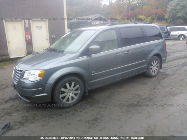 2A8HR54129R639761 - 2009 CHRYSLER TOWN & COUNTRY TOURING GRAY photo 2