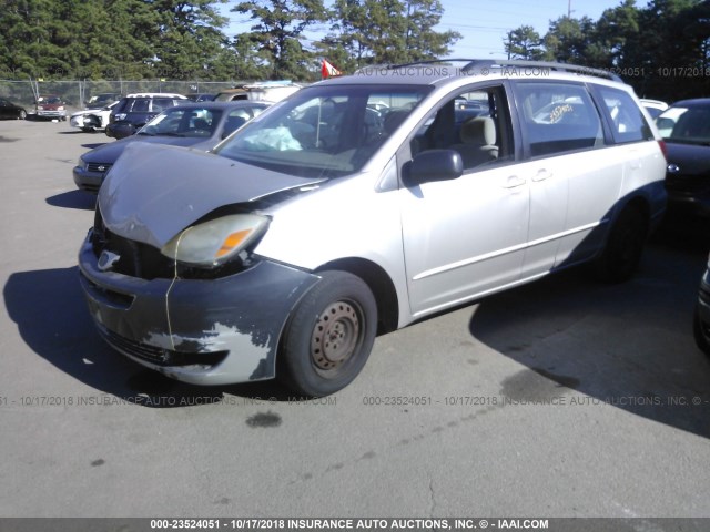 5TDZA23C75S362787 - 2005 TOYOTA SIENNA CE/LE GRAY photo 2