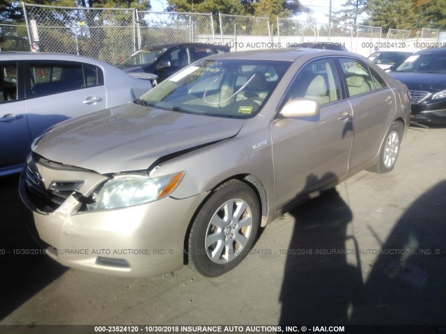 4T1BB46KX8U060158 - 2008 TOYOTA CAMRY HYBRID Champagne photo 2