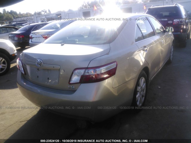 4T1BB46KX8U060158 - 2008 TOYOTA CAMRY HYBRID Champagne photo 4