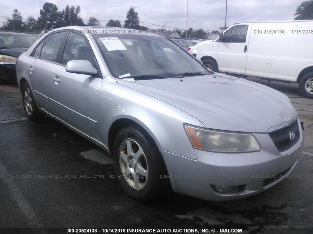 KMHEU46C36A131263 - 2006 HYUNDAI SONATA GLS/LX SILVER photo 1