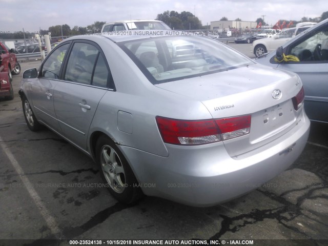 KMHEU46C36A131263 - 2006 HYUNDAI SONATA GLS/LX SILVER photo 3