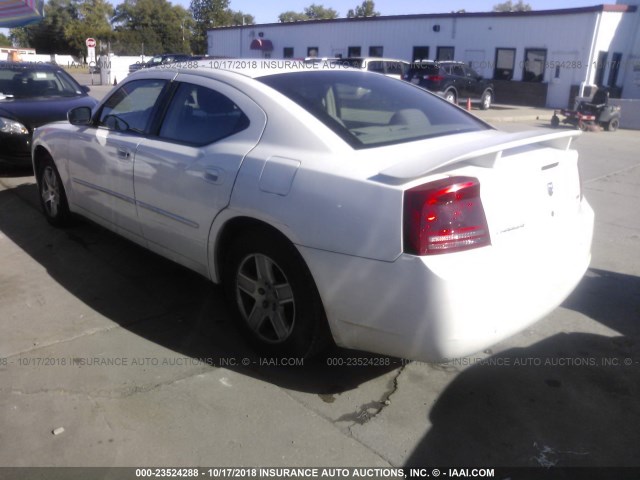 2B3KA43G47H778315 - 2007 DODGE CHARGER SE/SXT WHITE photo 3