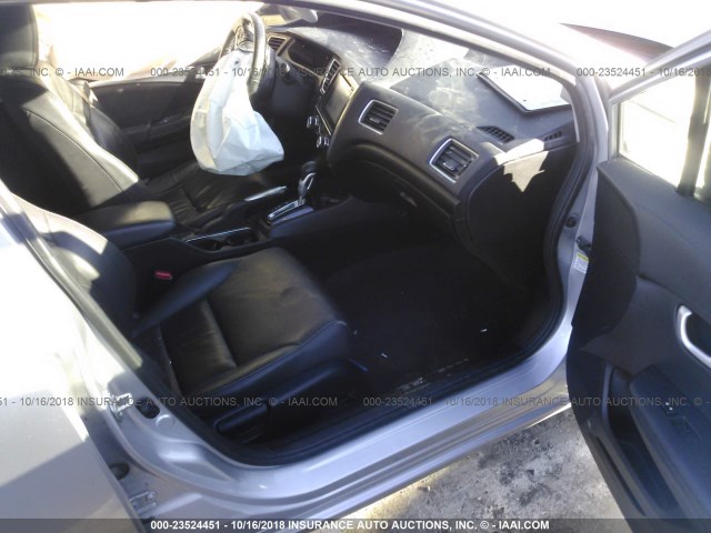19XFB2F94EE052722 - 2014 HONDA CIVIC EXL 银色 照片 5