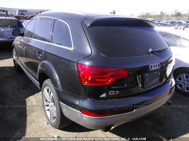 WA1AV74L67D020849 - 2007 AUDI Q7 4.2 QUATTRO GRAY photo 3