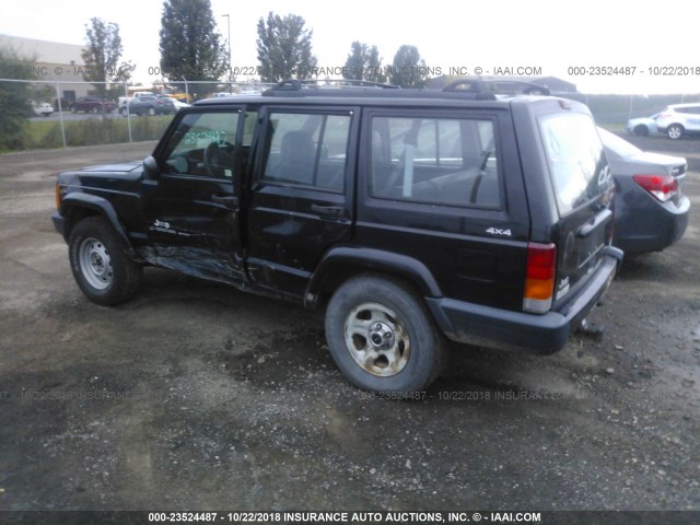 1J4FF68S2XL514954 - 1999 JEEP CHEROKEE SPORT/CLASSIC BLACK photo 3