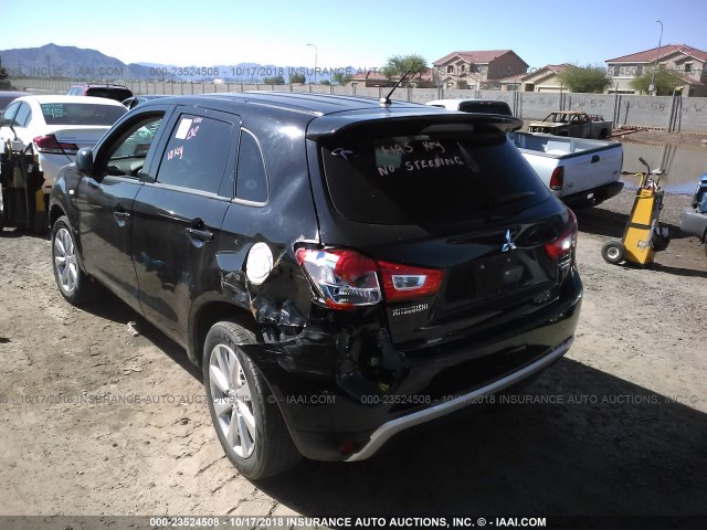 4A4AP3AU1FE049313 - 2015 MITSUBISHI OUTLANDER SPORT ES BLACK photo 3