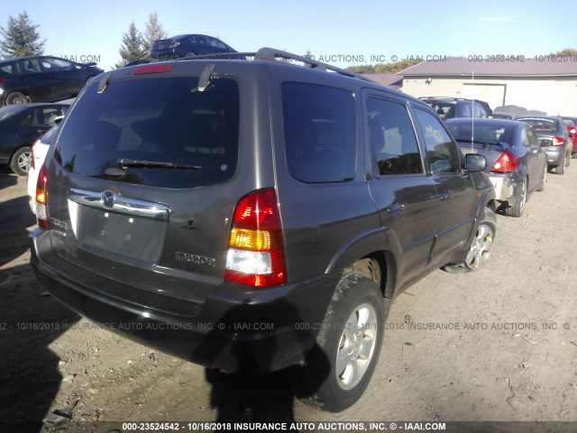 4F2CZ96194KM19613 - 2004 MAZDA TRIBUTE ES BROWN photo 4