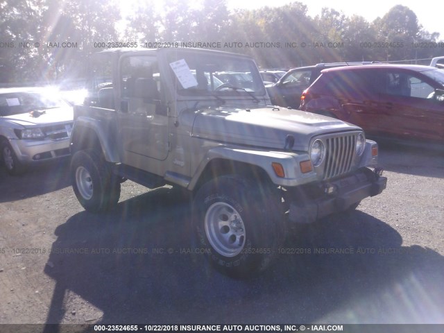 1J4FA59S83P351429 - 2003 JEEP WRANGLER / TJ SAHARA GRAY photo 1