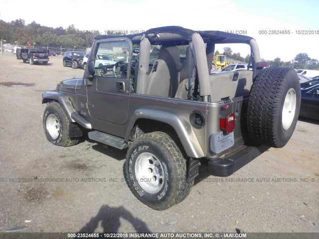 1J4FA59S83P351429 - 2003 JEEP WRANGLER / TJ SAHARA GRAY photo 3