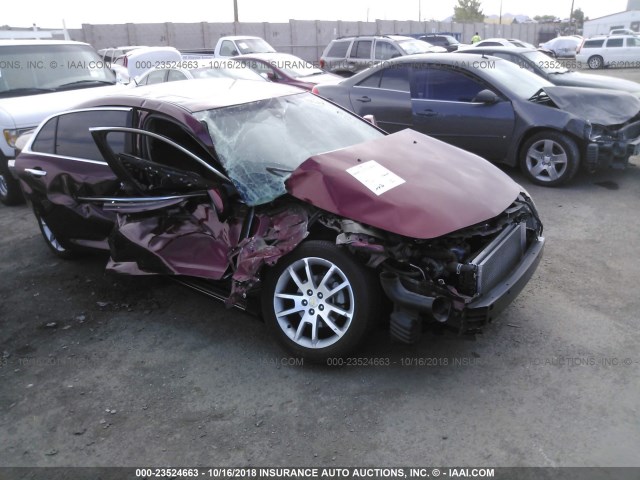 1G1ZE5E74BF106388 - 2011 CHEVROLET MALIBU LTZ 红色 照片 1