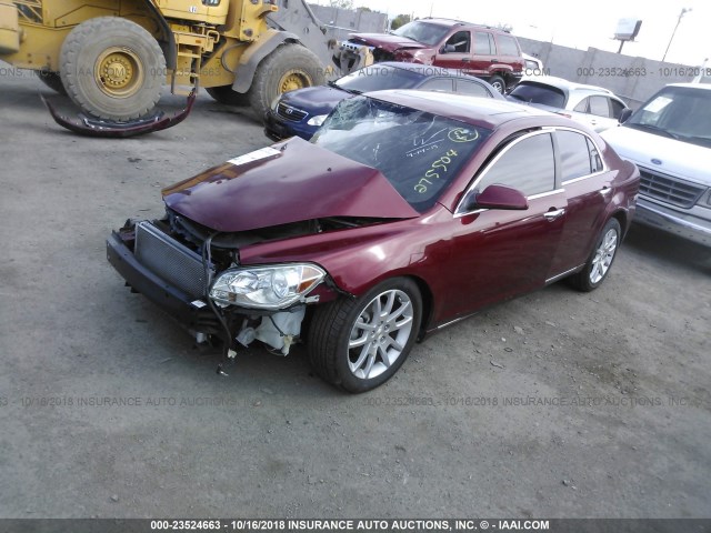 1G1ZE5E74BF106388 - 2011 CHEVROLET MALIBU LTZ 红色 照片 2