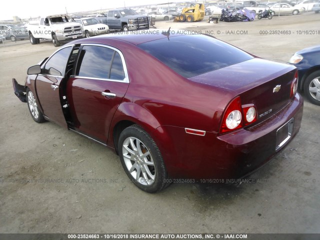 1G1ZE5E74BF106388 - 2011 CHEVROLET MALIBU LTZ 红色 照片 3