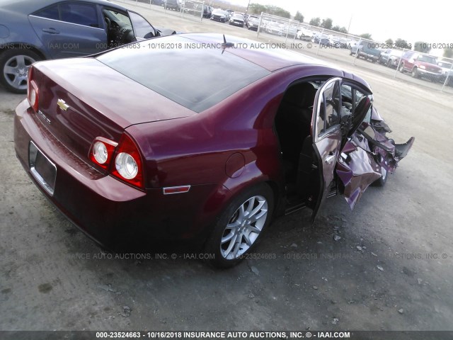 1G1ZE5E74BF106388 - 2011 CHEVROLET MALIBU LTZ 红色 照片 4