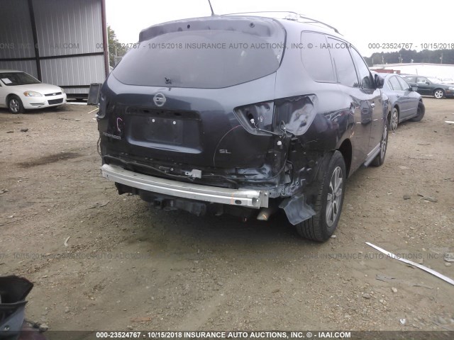 5N1AR2MN4DC651143 - 2013 NISSAN PATHFINDER S/SV/SL/PLATINUM Light Blue photo 6