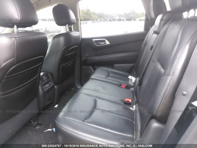 5N1AR2MN4DC651143 - 2013 NISSAN PATHFINDER S/SV/SL/PLATINUM Light Blue photo 8