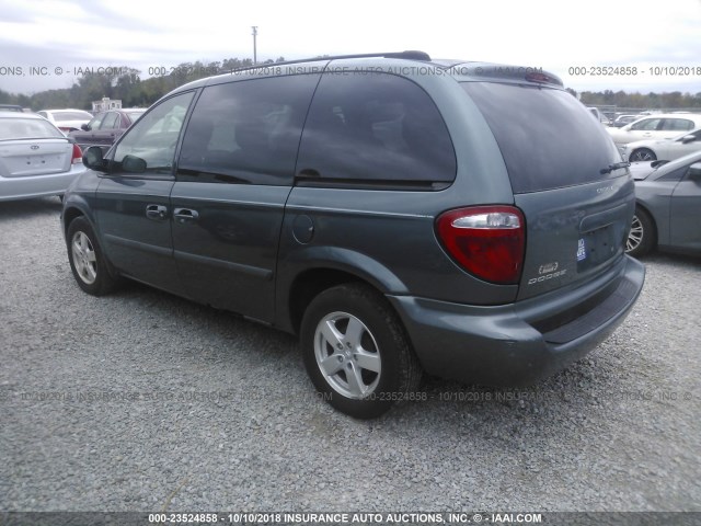 1D4GP45R65B183993 - 2005 DODGE CARAVAN SXT Light Blue photo 3