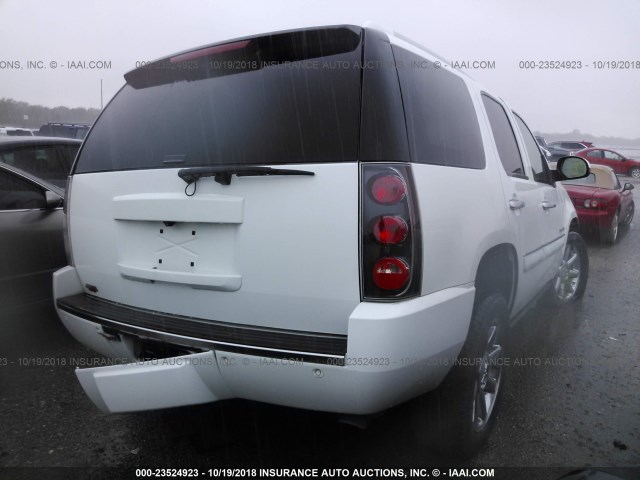 1GKFK63857J307858 - 2007 GMC YUKON DENALI WHITE photo 4