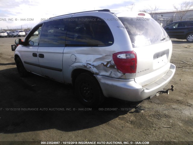 1D4GP24R75B398109 - 2005 DODGE GRAND CARAVAN SE SILVER photo 3