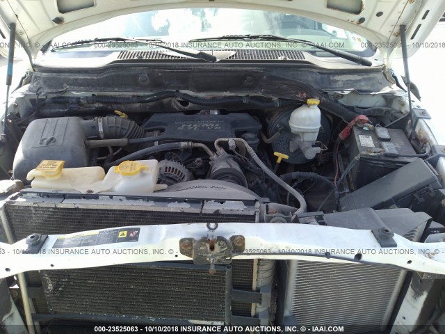 3D7KR26D06G180496 - 2006 DODGE RAM 2500 ST/SLT 白色 照片 10