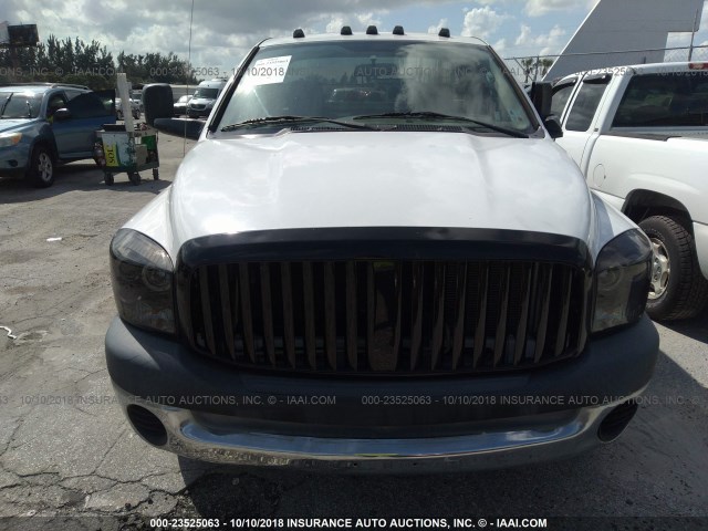3D7KR26D06G180496 - 2006 DODGE RAM 2500 ST/SLT 白色 照片 6