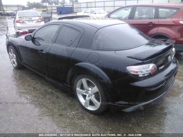 JM1FE17N640128736 - 2004 MAZDA RX8 BLACK photo 3