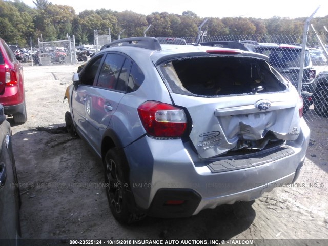 JF2GPAGC3D2808824 - 2013 SUBARU XV CROSSTREK 2.0 LIMITED SILVER photo 3