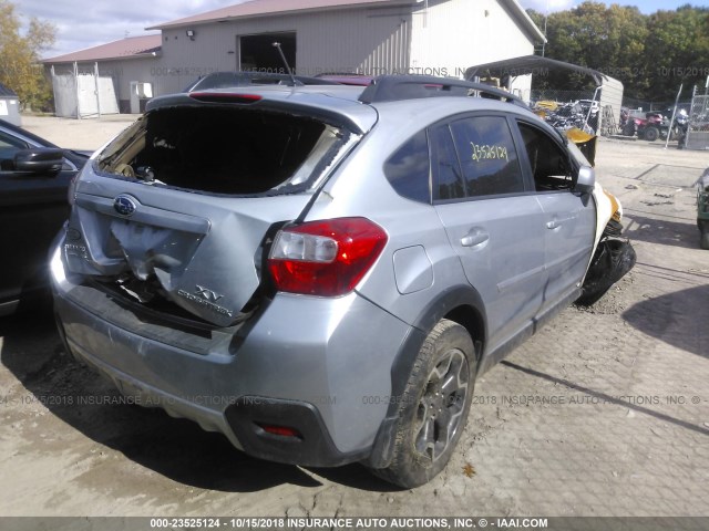 JF2GPAGC3D2808824 - 2013 SUBARU XV CROSSTREK 2.0 LIMITED SILVER photo 4