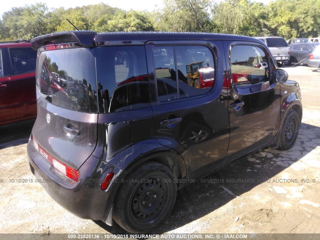 JN8AZ2KR3DT300948 - 2013 NISSAN CUBE S/SL PURPLE photo 4