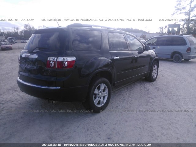 1GKKRNED1BJ410251 - 2011 GMC ACADIA SLE BLACK photo 4