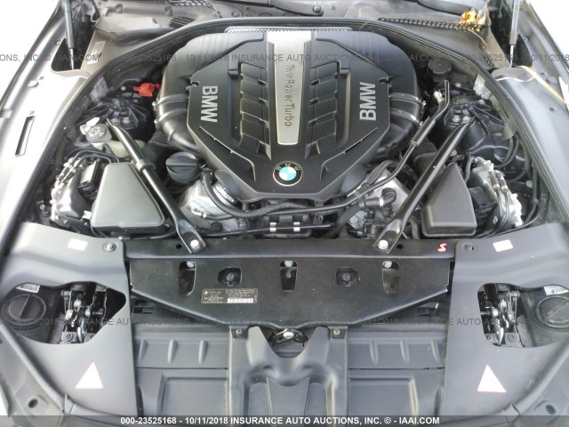 WBA6B2C56ED128876 - 2014 BMW 650 I/GRAN COUPE BLACK photo 10