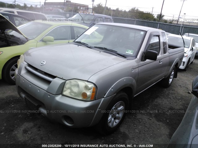 1N6DD26T23C433354 - 2003 NISSAN FRONTIER KING CAB XE GRAY photo 2