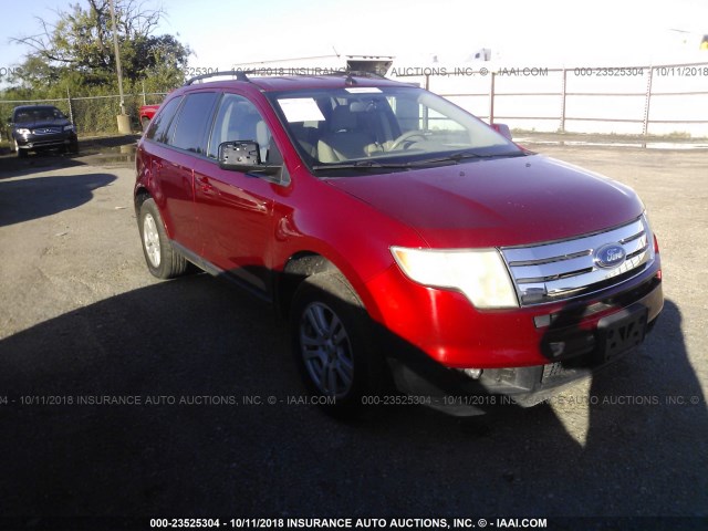 2FMDK39C87BA69467 - 2007 FORD EDGE RED photo 1