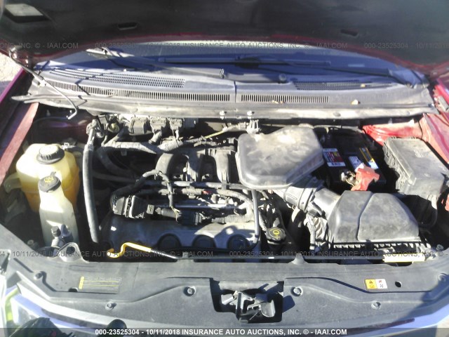2FMDK39C87BA69467 - 2007 FORD EDGE Червоний фото 10