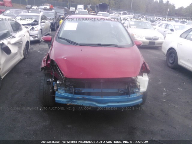 3FADP4FJ9BM121197 - 2011 FORD FIESTA SES RED photo 6