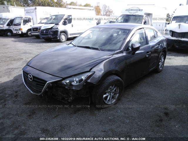 JM1BM1V79E1185644 - 2014 MAZDA 3 TOURING BROWN photo 2