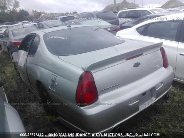 2G1WL16C479419583 - 2007 CHEVROLET MONTE CARLO SS 银色 照片 3