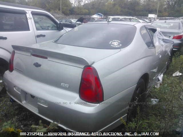 2G1WL16C479419583 - 2007 CHEVROLET MONTE CARLO SS 银色 照片 4