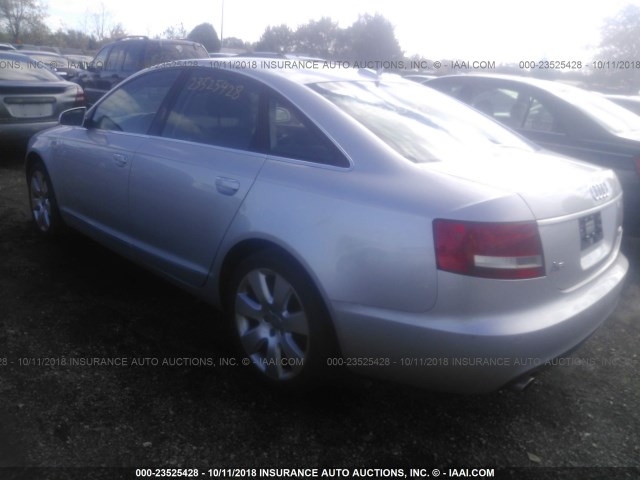 WAUDL74FX6N058884 - 2006 AUDI A6 4.2 QUATTRO SILVER photo 3