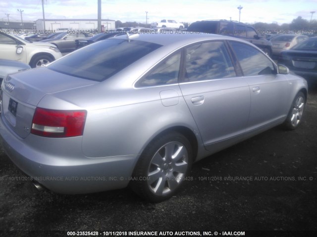 WAUDL74FX6N058884 - 2006 AUDI A6 4.2 QUATTRO SILVER photo 4