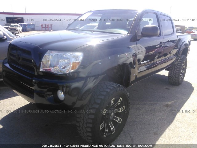 5TELU42N97Z401607 - 2007 TOYOTA TACOMA DOUBLE CAB 黑色 照片 2