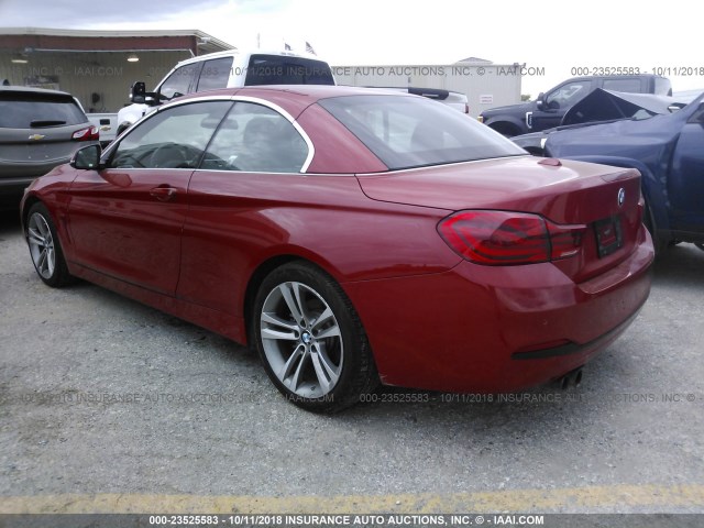 WBA4Z1C55JEC70673 - 2018 BMW 430I RED photo 3