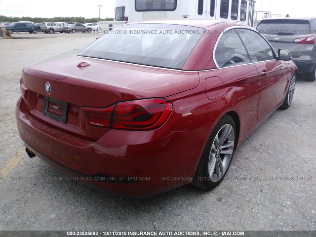 WBA4Z1C55JEC70673 - 2018 BMW 430I RED photo 4