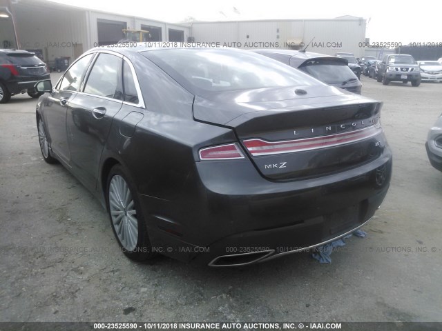 3LN6L5E9XHR642433 - 2017 LINCOLN MKZ RESERVE ნაცრისფერი ფოტო 3