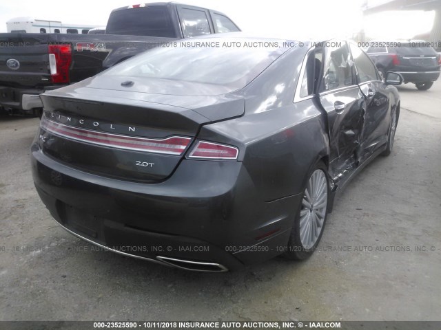 3LN6L5E9XHR642433 - 2017 LINCOLN MKZ RESERVE ნაცრისფერი ფოტო 4