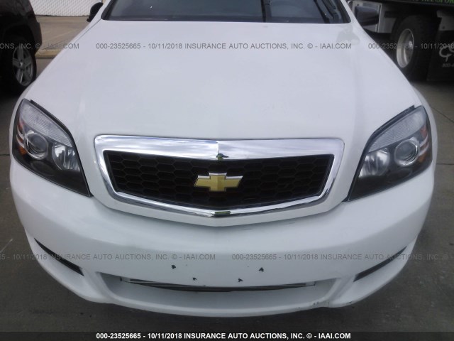 6G1MK5R22DL810274 - 2013 CHEVROLET CAPRICE POLICE WHITE photo 6