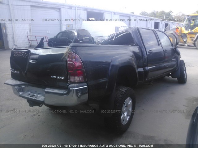 5TEMU52N17Z390032 - 2007 TOYOTA TACOMA DOUBLE CAB LONG BED BLACK photo 4