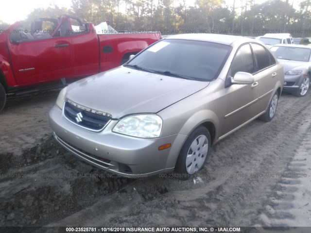 KL5JD56Z27K487055 - 2007 SUZUKI FORENZA CONVENIENCE/POPULAR TAN photo 2