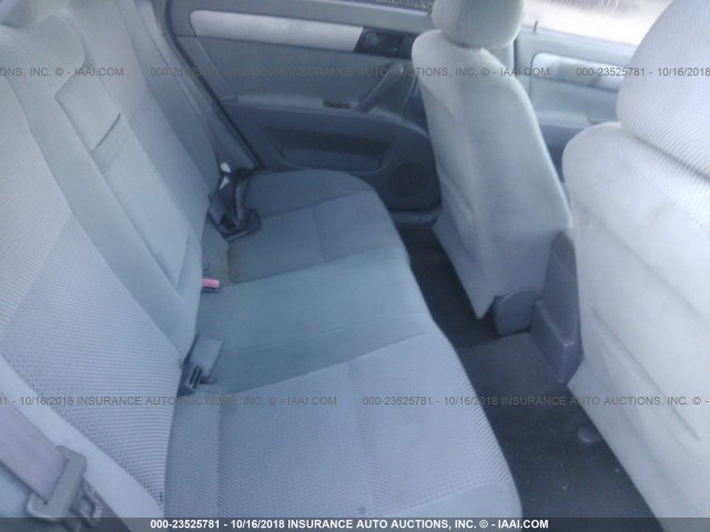 KL5JD56Z27K487055 - 2007 SUZUKI FORENZA CONVENIENCE/POPULAR TAN photo 8